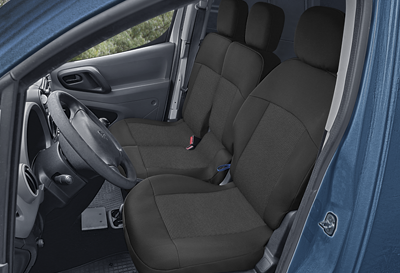 Poťah Tailor Made, Partner furgon 2 – s oddeleným sedadlom vodiča a dvojitou sedačkou pre spolujazdca