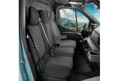 Poťah na dvojité sedadlo spolujazdcov s deleným sedadlom a operadlom TAILOR MADE