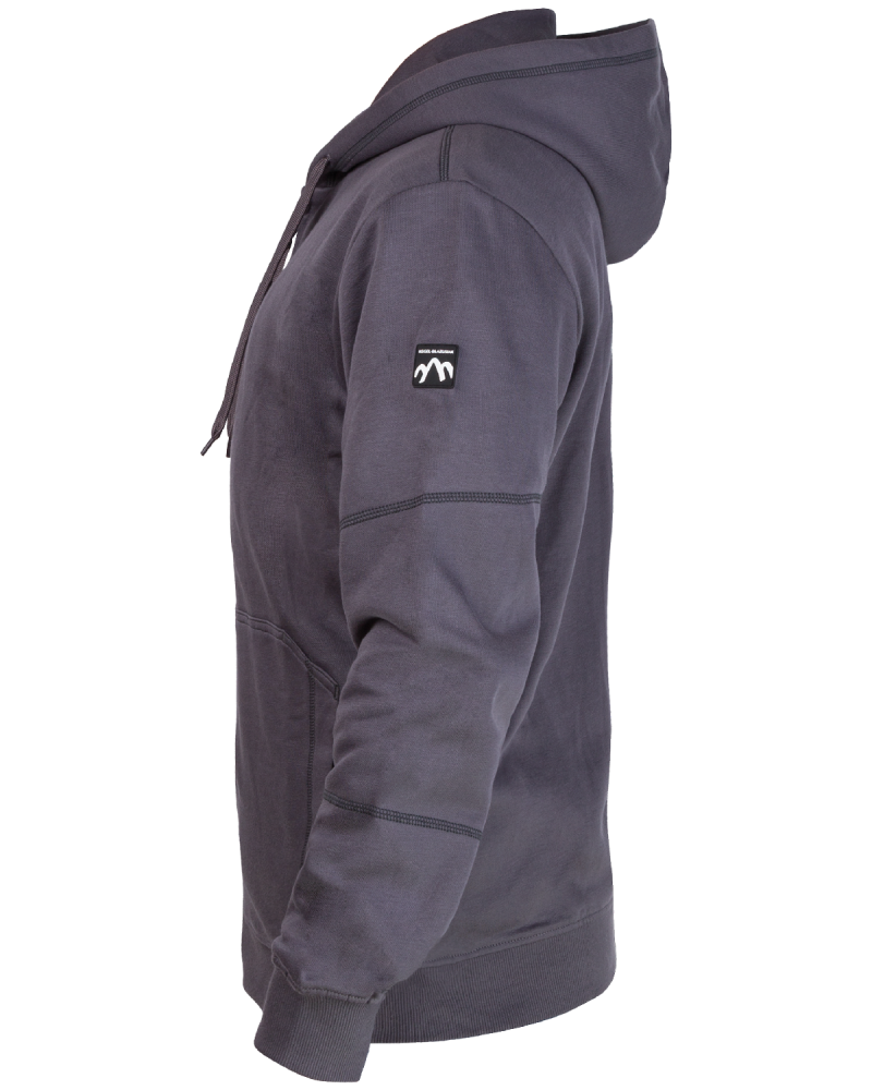 Mikina s kapucňou V-WORK (šedá) - bočná strana (2)