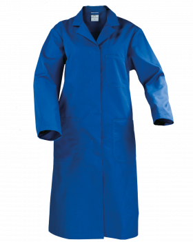 Dámsky plášť s vreckami (modrý)