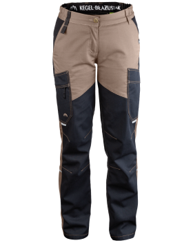 Dámske pracovné nohavice 5504/V-WORK (hnedý/čierny)