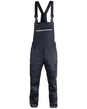 Nohavice s náprsenkou 6507/V-WORK (čierny)