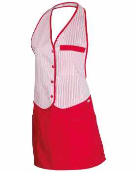 TALIANSKA zástera 4255 (červená/biela)