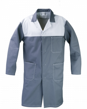 Pracovný plášť PROFI (šedý/biely)